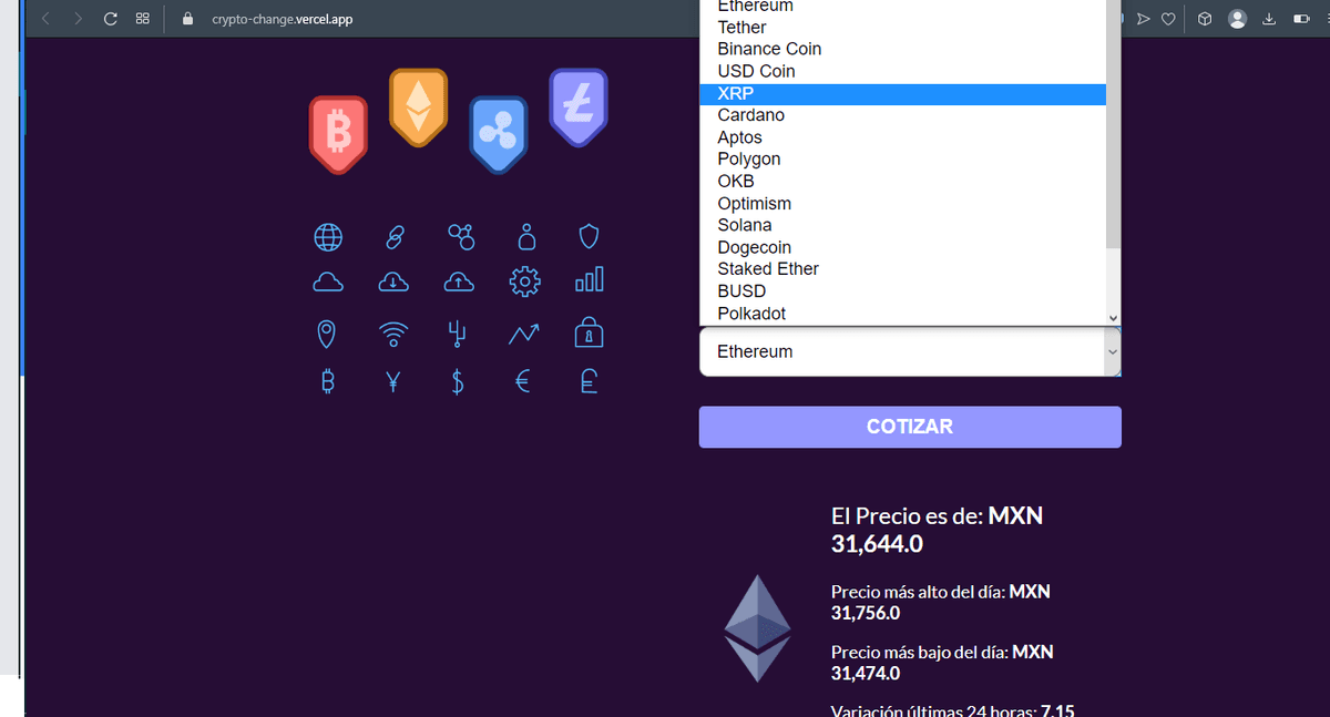 Crypto change
